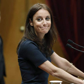 Andrea Levy, durante su intervención en el Parlament de Catalunya. | ANDREU DALMAU (EFE)