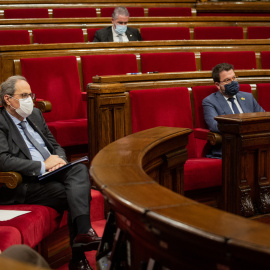 El president de la Generalitat, Quim Torra, en el Debat de Política General (DPG) al Parlament de Catalunya. David Zorrakino / Europa Press