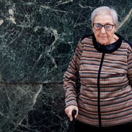 Fotografía de archivo, tomada el 24 de mayo de 2020, de la activista y política y ex-presidenta de Cáritas Española entre 2002 y 2004, Núria Gispert, que ha fallecido hoy a los 84 años en Barcelona. EFE/Alejandro García