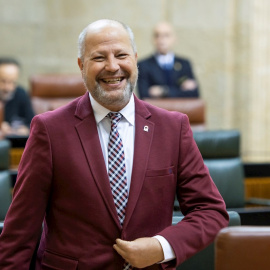 20/02/2020.- El consejero de Educación, Javier Imbroda comparece en el pleno del Parlamento andaluz en Sevilla este jueves para informar sobre proyecto de creación de los denominados Centros de Educación Infantil, Primaria y Secundaria Obligatoria (CEI