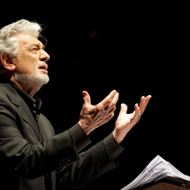 29/07/2018.- Foto de archivo del tenor español Plácido Domingo durante un concierto ofrecido en el Castillo de Peralada, en Girona, el 29 de julio de 2018. / EFE/ Robin Townsend