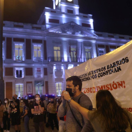 Protesta frente al Gobierno regional de Madrid / EFE