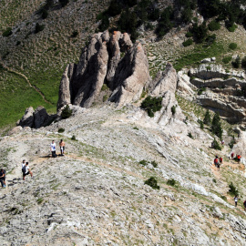 Una imatge del Pedraforca d'aquest estiu. ACN