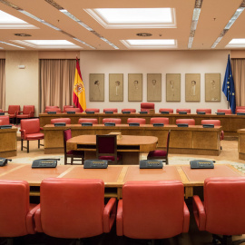 Vista de la Sala Constitucional del Congreso de los Diputados, donde habitualmente se reúne la Diputación Permanente.