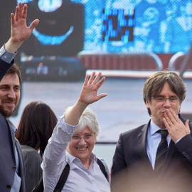 Toni Comín, Clara Ponsatí i Carles Puigdemont