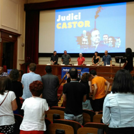 Membres del tribunal: David Bondia, David Fernàndez, Miren Etxezarreta, Monica Vargas i Marco Aparicio (d'esquerra a dreta).