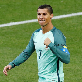 Cristiano Ronaldo en un entrenamiento de la selección lusa /EFE