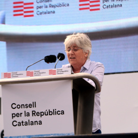 L'europarlamentària Clara Ponsatí durant l'acte del Consell per la República a Perpinyà. ACN | Eli Don