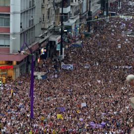 Marcha del 8M en Uruguay. REUTERS/Andres Cuenca Olaondo