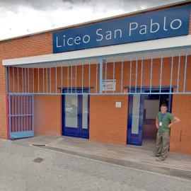 Entrada del Liceo San Pablo de Leganés.