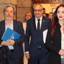 Pedro Muñoz (Izq.), ex alcalde de Toreno y fundador de Coalición por El Bierzo. /Web de la formación