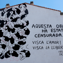 Mural de l'artista Cristina Dejuan, a Torrefarrera (Segrià). ACN / Anna Berga