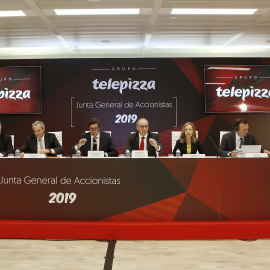 Vista de la junta de accionistas de Telepizza.