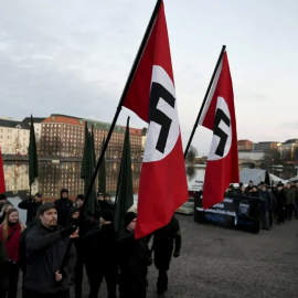 Manifestación nazi en Finlandia en 2016. REUTERS/Archivo.