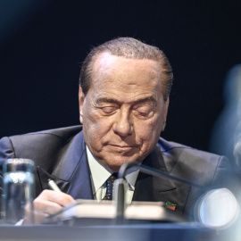 El ex primer ministro italiano y presidente del partido Forza Italia Silvio Berlusconi