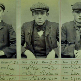 Fichas policiales de los verdaderos Peaky Blinders. / WEST MIDLANDS POLICE MUSEUM