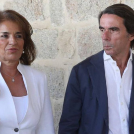 Aznar y Botella en una imagen de archivo. EFE.