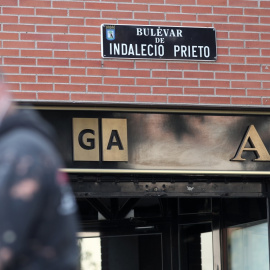 Placa del Bulevar Indalecio Prieto, en Madrid. Eduardo Parra / Europa Press