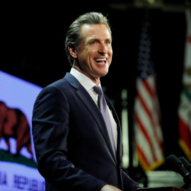 El gobernador de California Gavin Newsom./REUTERS