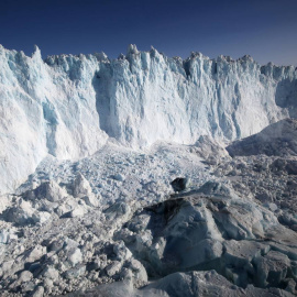 Límite de la capa de hielo de Groenlandia. / Jason Briner