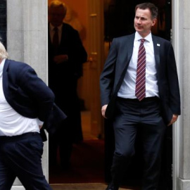 Boris Johnson and Jeremy Hunt. Reuters