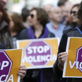 Manifestación contra la violencia machista / EFE