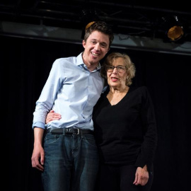 Manuela Carmena e Íñigo Errejón durante la presentación de los candidatos a las elecciones Autonómicas y Municipales de mayo | EFE/ Luca Piergiovanni