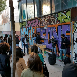 Desalojo en el Raval. /Unitat Contra el Feixisme i el Racisme