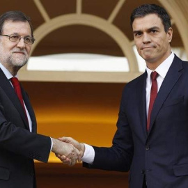 Mariano Rajoy y Pedro Sánchez en La Moncloa /EUROPA PRESS