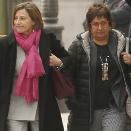 Carme Forcadell i Dolors Bassa en una imatge d'arxiu. TV3