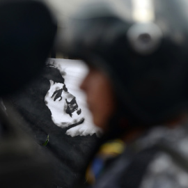 Una protesta por la muerte de la ambientalista y defensora de los derechos humanos Berta Cáceres, en Honduras, tras ser asesinada en marzo de 2016. AFP