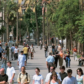 Rambla del Raval de Barcelona.