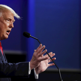 El presidente de los Estados Unidos Donald J. Trump, en el debate presidencial. EFE / EPA / SHAWN THEW / Archivo