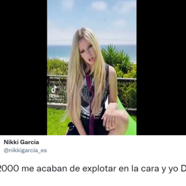 Avril Lavigne en su nueva cuenta de TikTok