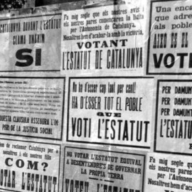 Carteles por el Estatuto de Autonomía de Catalunya