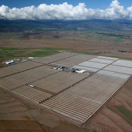 Planta termosolar Andasol, en el municipio de Aldeire (Granada) de ACS-Cobra Energía.