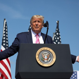 Donald Trump durante un acto de campaña. REUTERS.