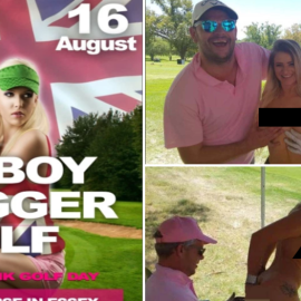 Un torneo de golf en Reino Unido cuenta con caddies desnudas.