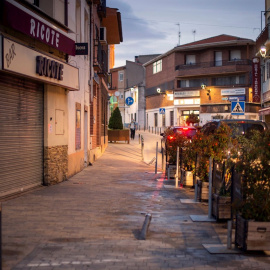 Imagen de una calle de Yunquera de Henares, en Guadalajara.  - EFE