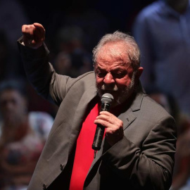 Fotografía de archivo del expresidente brasileño Luiz Inácio Lula da Silva mientras habla durante un acto. - EFE