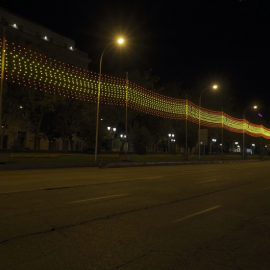 Paseo de la Castellana de Madrid.