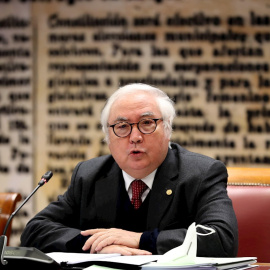 El Ministro de Universidades, Manuel Castells, el pasado jueves en el Senado.