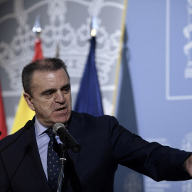 El delegado del Gobierno en Madrid, José Manuel Franco, comparece en rueda de prensa en la sede de la Delegación del Gobierno en Madrid (España), a 4 de marzo de 2021.