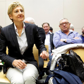 Imagen de 2018, de la exalcaldesa de La Muela (Zaragoza), María Victoria Pinilla, durante su juicio en la Audiencia de Zaragoza. /EFE