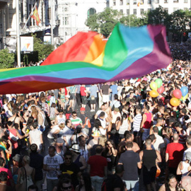 Imagen de una manifestación del Orgullo en Madrid. MADO'19