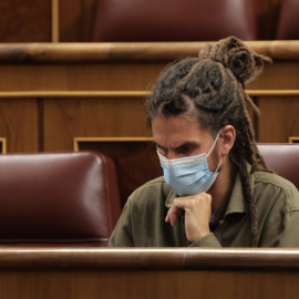 Alberto Rodríguez en su recién perdido escaño en el Congreso. - Eduardo Parra/Europa Press