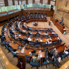 Hemiciclo de la Asamblea de Madrid durante el debate del Estado de la Región, en Madrid (España), a 14 de septiembre de 2020.