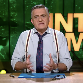 El Gran Wyoming durante su análisis en 'El Intermedio' sobre la deriva pendenciera de Vox.- LaSexta