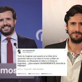 Pablo Casado y Juan Diego Botto.