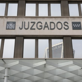 Entrada de los Juzgados de Plaza de Castilla. Foto de archivo.